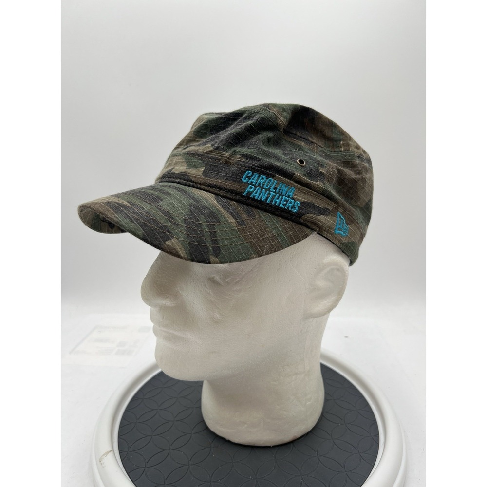 Carolina Panthers New Era Women's Camo Military Cadet Hat NFL Adjustable Cap